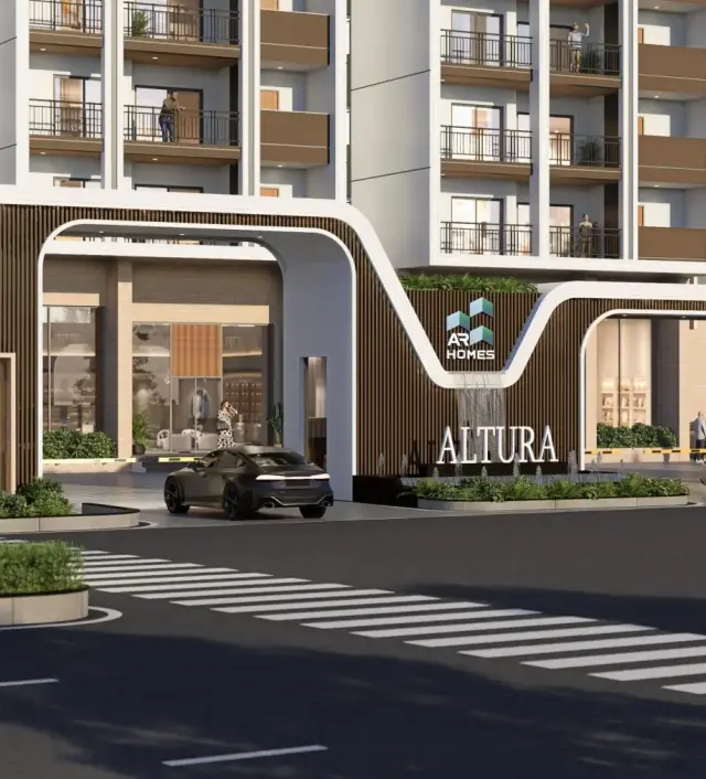 AR Homes Altura apartment entrance in Kollur Hyderabad