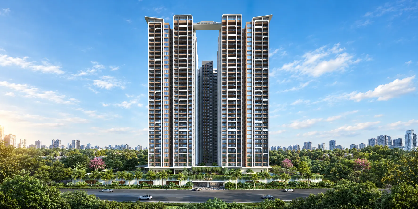 AR Homes Altura apartment entrance in Kollur, Hyderabad